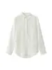 Camisa de Lino con Doble Bolsillo Estilo Old Money para Mujer 2026 Primavera/Verano Nueva Holgada Casual Versátil de Manga Larga