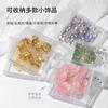 Acessórios para Nail Art Caixa de Flores Secas com 6 Compartimentos, Pode Ser Usada para Guardar Flores Secas, Strass para Nail Art, Caixa de Armazenamento Transparente para Estilos Mistos de Unhas