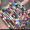 Contas Soltas Cilíndricas Coloridas de Pedra Vulcânica, Contas de Pedra Vulcânica Coloridas de Formato Irregular para Aromaterapia com Óleos Essenciais, Acessórios para Joias DIY Atacado