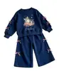 Conjunto de Sudadera de Dibujos Animados para Niñas 2026 Primavera Nuevo de Moda Lindo Sudadera con Lazo y Pantalones Deportivos Conjunto Casual de Dos Piezas