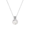 Collar de Perla Única con Diamantes Brillantes para Mujer, Diseño de Nicho de Lujo Ligero, Cadena para Clavícula Versátil de Moda de Gama Alta, Joyería al por Mayor