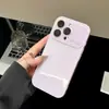 Capa de Celular Casual Macaron Cor Pura Janela Grande Adequada para iPhone17Promax Apple 16Pro Cobertura Total 15P