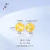 Puzuo Retenção Forte de Cor Ouro Brilhante 24K Acessórios DIY Botões de Roda Espaçadores Acessórios para Pulseira Colar Espaçadores para Artesanato Atacado