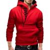 Nuevo Modelo, Lote de Nuevo Modelo Aliexpress Ebay Nuevo Suéter con Cremallera Lateral y Capucha de Contraste Sudadera de Terciopelo para Hombre
