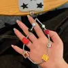 Ins Desenho Animado Feito à Mão com Contas Capa de Celular Corrente para Pendurar Chaveiro Pulseira DIY Pingente para Mochila Câmera CCD Anti-Perda