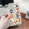 Adecuado para Funda Protectora Apple 16 Iphone15Plus/14 Funda Transparente 13Promax Marca de Moda 12/17 Dibujos Animados Suave