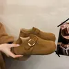 Zapatos Birkenstock de Suela Gruesa con Cobertura Total para Mujer, Nuevo Modelo 2026 Slip-On Otoño e Invierno Zapatos Birkenstock, Mocasines con Algodón de Felpa y Piel Añadido