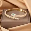 Pulseiras de Unha Novas Europeias e Americanas 2025, Pulseiras Exquisitas de Cobre Micro-Pavimentadas com Zircônia, Pulseiras de Luxo Acessível de Ponta Abertas