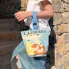 Venta al por mayor del fabricante Bolso de mano artístico de moda Bolso de lona Bolso tipo cubo de gran capacidad para mujer 2026 Nuevo Bolso para almuerzo de trabajo