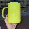 Caneca de Vidro Sublimável Transfronteiriça Nova 17oz com Alça Neon Fluorescente Caneca de Vidro Neon Fluorescente 16oz