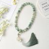 Pulseira de Raiz de Bodhi Jade Branco Degradê de Mão com Franja de Borla Anel Corrente Pulseira Wen Brinquedo Masculino Placa de Contas de Bodhi Brinquedo Bodhi Crianças