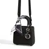 Bolso Princesa Diana Mate para Mujer 2026 Modelo Nuevo Blanco Moda Elegante Gama Alta Lujo Ligero Bolso de Mano de Diseñador Bolso Cruzado Pequeño