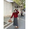 Cardigan Colorido Simples Casual Estilo Coreano de Botão Único Manga Longa Feminino Outono Novo Slim Versátil Doce Top Ins