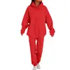Traje Sudadera con Capucha de Color Puro para Hombre Primavera y Otoño 2023 Traje de Dos Piezas Deportivo Casual de Moda
