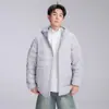 Múltiples imágenes 90% plumón de pato blanco Chaqueta de invierno 2026 para hombre chaqueta acolchada para exteriores con capucha ligera para pareja
