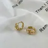 Pendientes Retro de Nudo con Pasador de Plata 925 para Mujer, Pendientes de Lujo Ligero de Nicho Únicos de Gama Alta, Pendientes Exquisitos Versátiles Elegantes
