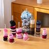 Estante de Almacenamiento Acrílico, Soporte para Gomas de Pelo, Organizador Transparente para Diademas, Adecuado para Guardar Accesorios para el Cabello y Accesorios para la Cabeza