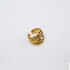 Liquidación Especial de Huevo de Año Nuevo, Diseño Único, Anillo Simple y Elegante Chapado en Oro Latón para Mujer, Anillo para el Dedo Índice