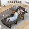 Cama plegable para descanso a la hora de comer, cama individual para adultos, sillón reclinable portátil para uso doméstico, cama simple de acompañante hospitalario, cama para siesta en la oficina, cama de camping