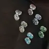 Decoraciones de arte para uñas de cristal de hielo triturado de alta calidad sin base, producto terminado de cristal con acabado de grieta de hielo brillante de color sólido, pedrería para uñas vestible