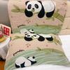 Funda de Almohada Estilo Nuevo 100% Algodón Color Maillard Lujo Accesible Normcore Ojo Grande Funda de Almohada de Gasa de Algodón Funda de Almohada de Dibujos Animados para Adultos