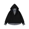 Ropa Vintage Yidao Otoño 2026 Nuevo Retro Japonés Moderno Holgado Falso Dos Piezas Cuello de Camisa Sudadera con Capucha