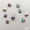 Decoraciones para Uñas al por Mayor, Decoraciones de Diamante Irregular Facetado de 8 mm para Uñas, Joyería de Diamante de Punta Inferior para Decoración de Uñas