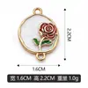 Tablero de doble capa flor de rosa pulsera DIY colgante collar colgante accesorios de joyería se pueden mezclar al por mayor venta directa de fábrica transfronterizo