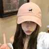 Boné de Baseball Bordado de Pônei Fofo Estilo Coreano para Mulheres, Tamanho Grande, Ajuste Profundo, Fashion, Emagrecimento Facial, Tendência