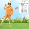 Fantasias de Animais Novo Estilo: Tigre, Vaca, Rato, Coelho Branco, Peças Separadas para Fantasias de Performance de Dragão, Cobra, Cavalo, Ovelha, Cachorro, Macaco e Pintinho