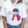 Camiseta Estampada Top Jimin V Jungkook Desenho Animado Anime Manga Curta Roupas Femininas Wish/Ebay