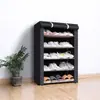 Sapateira à prova de poeira transfronteiriça para armazenamento em casa, armário de sapatos portátil de várias camadas na entrada, prateleira de armazenamento multifuncional, personalizável
