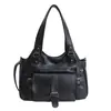2025 Nuevo Bolso Tote Casual Retro Transfronterizo de Gran Capacidad con Múltiples Bolsillos Bolso de Mano de Moda para el Trabajo Bolso Cruzado de Hombro