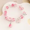 Pulsera de Joyería de Nuevo Estilo, Joyería de Cuentas de Cristal Estilo Coreano, Pareja, Estudiante, Pulsera Infantil, Joyería para Niñas al por Mayor