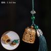 Bolsita hueca vintage tallada en madera de sándalo verde, accesorios, llavero, cadena para teléfono móvil, bolso, colgante para coche, accesorios Hanfu natural