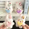 Lindo Llavero de Conejo de Peluche con Chirriador, Accesorio Decorativo para Bolso, Muñeca Colgante Encantadora para Niñas