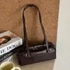 Bolso almohada estilo vintage 2026 modelo nuevo, bolso Boston de bowling de alta gama, bolso de hombro tipo baguette de cuero genuino de moda para mujer