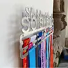 Silueta de Letra de Metal Así Que Ella Hizo Gancho para Medalla de Planchar Medalla Acero Inoxidable Estante de Exhibición Estante de Almacenamiento Creativo
