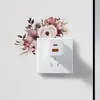VA-KG004 flor romántica hoja dormitorio sala de estar enchufe interruptor de luz pegatina decorativa de pared autoadhesiva venta al por mayor comercio exterior