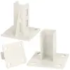 Asiento de Fijación Cuadrado para Pie de Perfil de Aluminio Asiento de Pie Asiento de Fijación para Pie Accesorios para Perfiles de Aluminio Pie de Conexión Accesorios de Fijación de Soporte