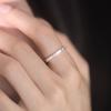 Anillo de plata de ley 925 para mujer, sencillo y de alta calidad, con un toque de sentido que no se cae, ideal para parejas, venta al por mayor.
