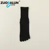 Calcetines Zobaren de Cinco Dedos Algodón Puro Absorbentes de Sudor Sin Costuras de Dedos Divididos Antibacterianos Desodorantes Calcetines Largos para Dedos Todo Algodón Media Pantorrilla Calcetines para Mujer
