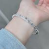Pulsera de Plata de Ley 9999 Sifang Jiyan Pulsera de Mobius Estilo Nacional Pulsera de Nicho Regalo de Cumpleaños Tanabata