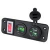 Nuevo Coche Modificado Uno-A-Tres Pantalla Digital USB Cargador de Coche para Teléfono Móvil 3.1A Cargador USB Dual para Coche Base Femenina