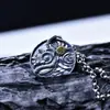 Colgante de flor de león de plata de ley S925 collar de león Seiko para hombre y mujer diseño de moda para hombre cadena para suéter vintage al por mayor