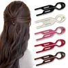 Pasador de Pelo en Forma de U para Peces Pequeños de Gama Alta, Herramienta Perezosa para Peinar el Cabello para Mujeres, Peine para Moños Diarios, Pinza para el Cabello, Accesorio para el Cabello