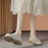 Zapatos Planos de Piel Suave para Mujer en Otoño, Mocasines Transpirables y Cómodos, Nuevos Zapatos Pequeños de Piel JK 2025, Zapatos de Mujer de Moda y Versátiles con Suela Suave