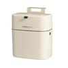 Lixeira Plástica Doméstica de Tampa Flip-Top para Montar na Parede para Cozinha, Banheiro e Vaso Sanitário, com Design de Clipe para Espaços Estreitos