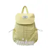 Mochila de nailon de lunares de gran capacidad estilo coreano para mujer, nueva de 2026, mochila pequeña casual de viaje con ribete de encaje