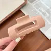 Novo Grampo de Cabelo de Silicone Macio, Grampo Tubarão Quadrado Vazado de Alta Qualidade, Grampo Traseiro Macio Anti-Colisão, Grampo de Fixação Anti-Queda e Durável